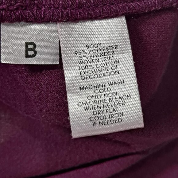 Ann Taylor Loft Size 6 Purple Sleeveless Ruffle Neck Tie Waist Dress EUC - Picture 11 of 13